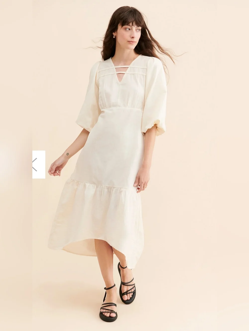 long shift dress High Collar Incut Sleeve Long Shift Dress – Abhishek Sharma